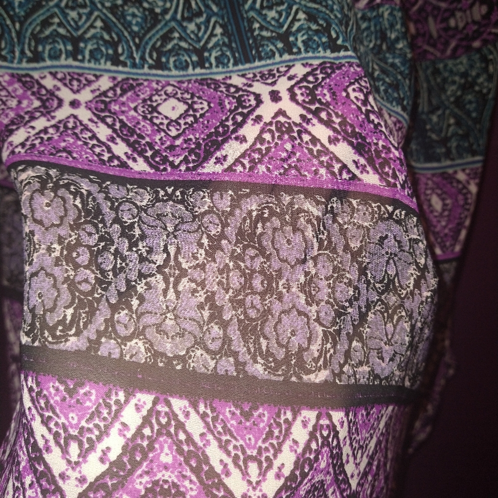 Boho Sheer Cardigan Petite Large